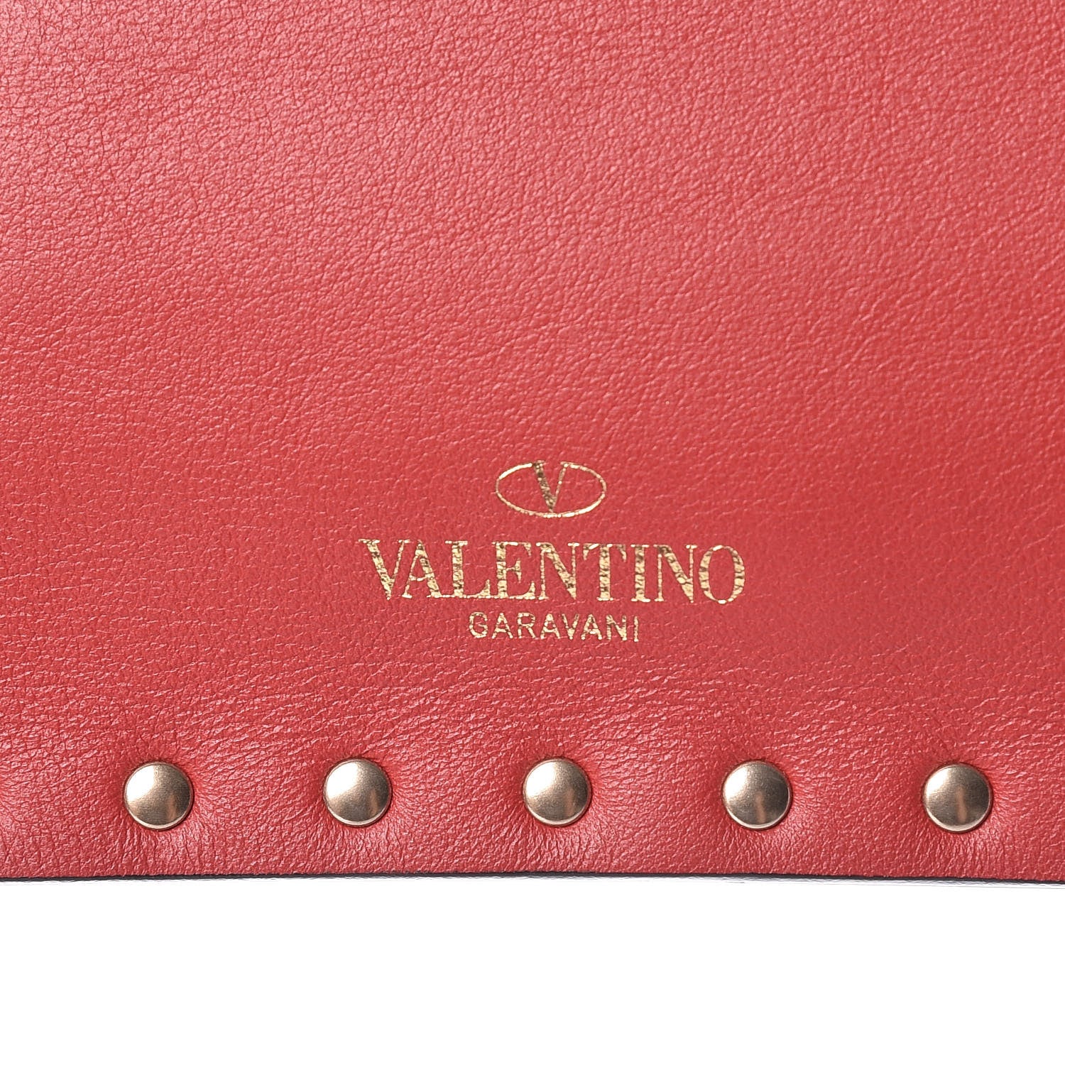 Valentino Garavani Vitello Large Rockstud Envelope Clutch Rosso Valentino 8 of 10