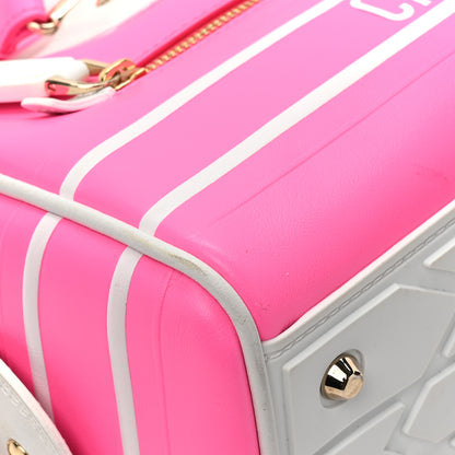 Christian Dior Calfskin Small Dior Vibe Zip Bowling Bag Pink Multicolor 11 of 12