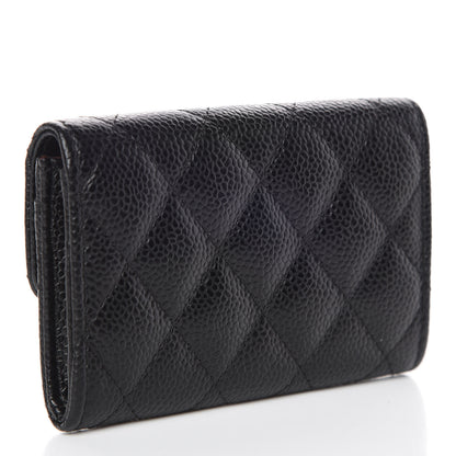 Chanel Caviar Quilted Flap Card Holder Black 3 of 9