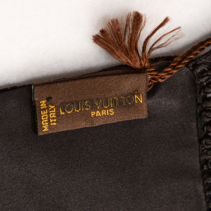 Louis Vuitton Monogram Velours Long Scarf Black 5 of 6