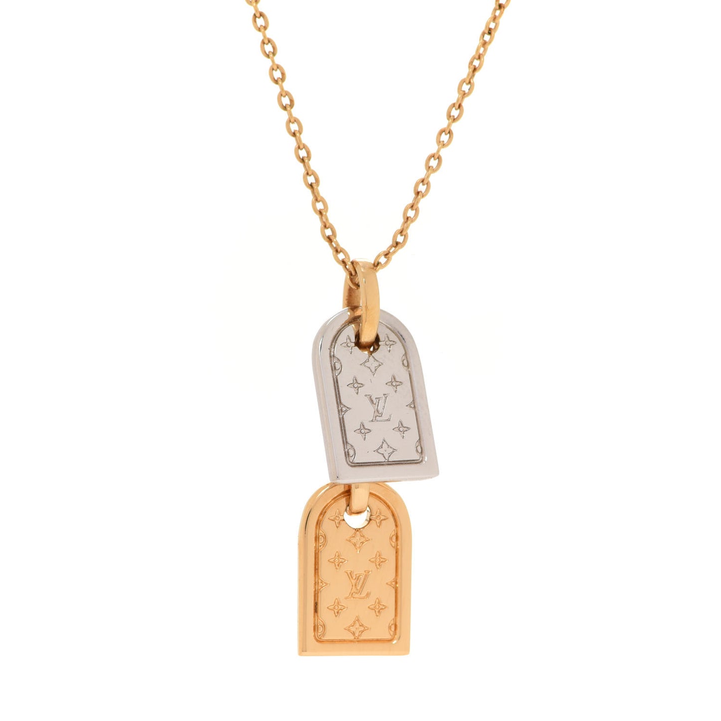 Nanogram Name Tag Necklace Gold
