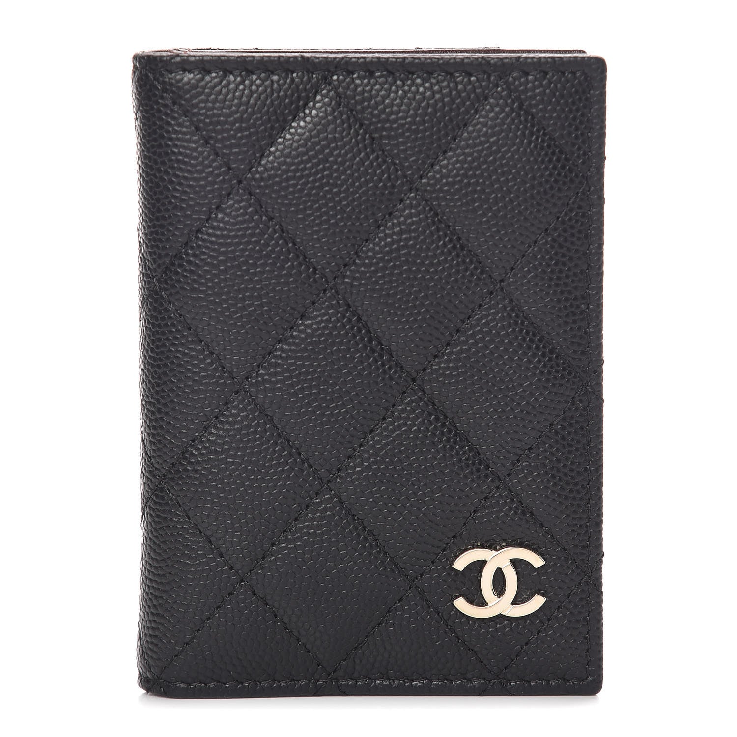 Chanel Caviar Quilted Card Holder Wallet Black 1 of 8