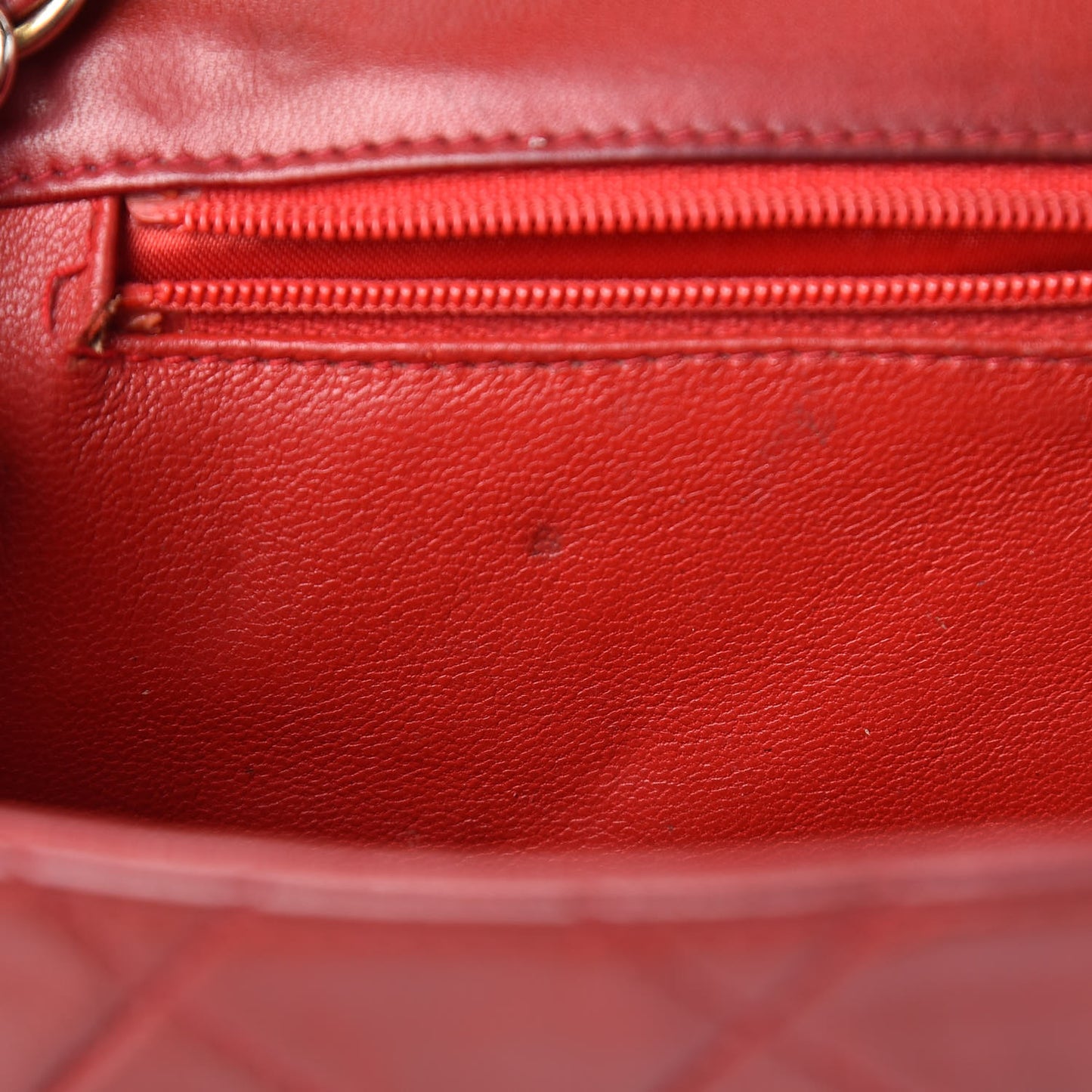 Lambskin Quilted Tassel Shoulder Flap Bag Red
