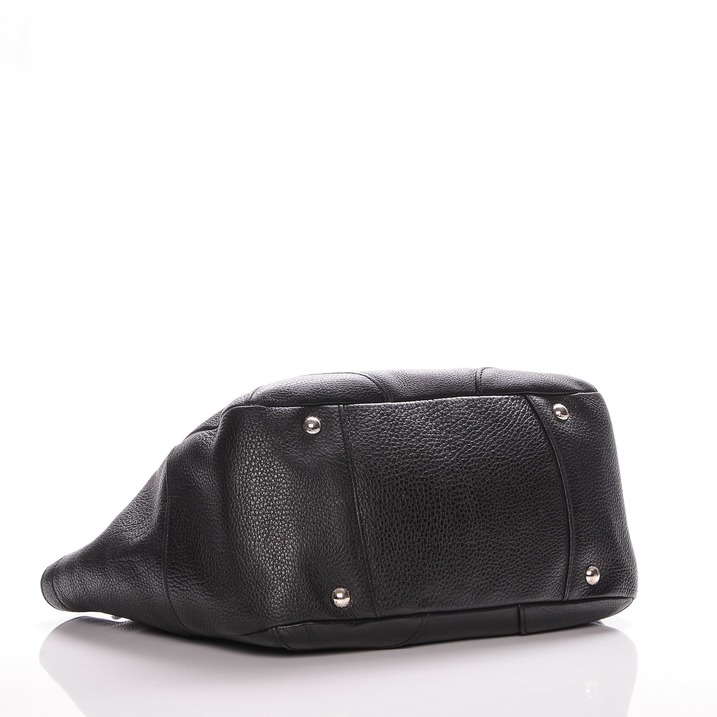Vitello Daino Shoulder Bag Nero Black