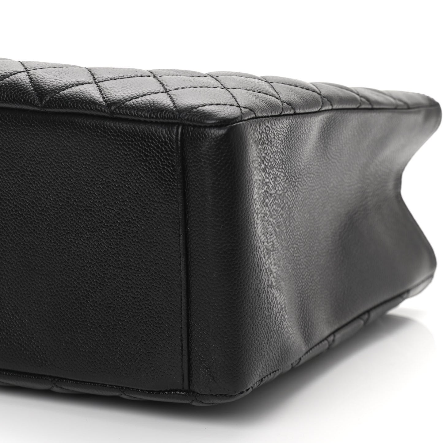 Caviar Quilted Grand Shopping Tote GST Black