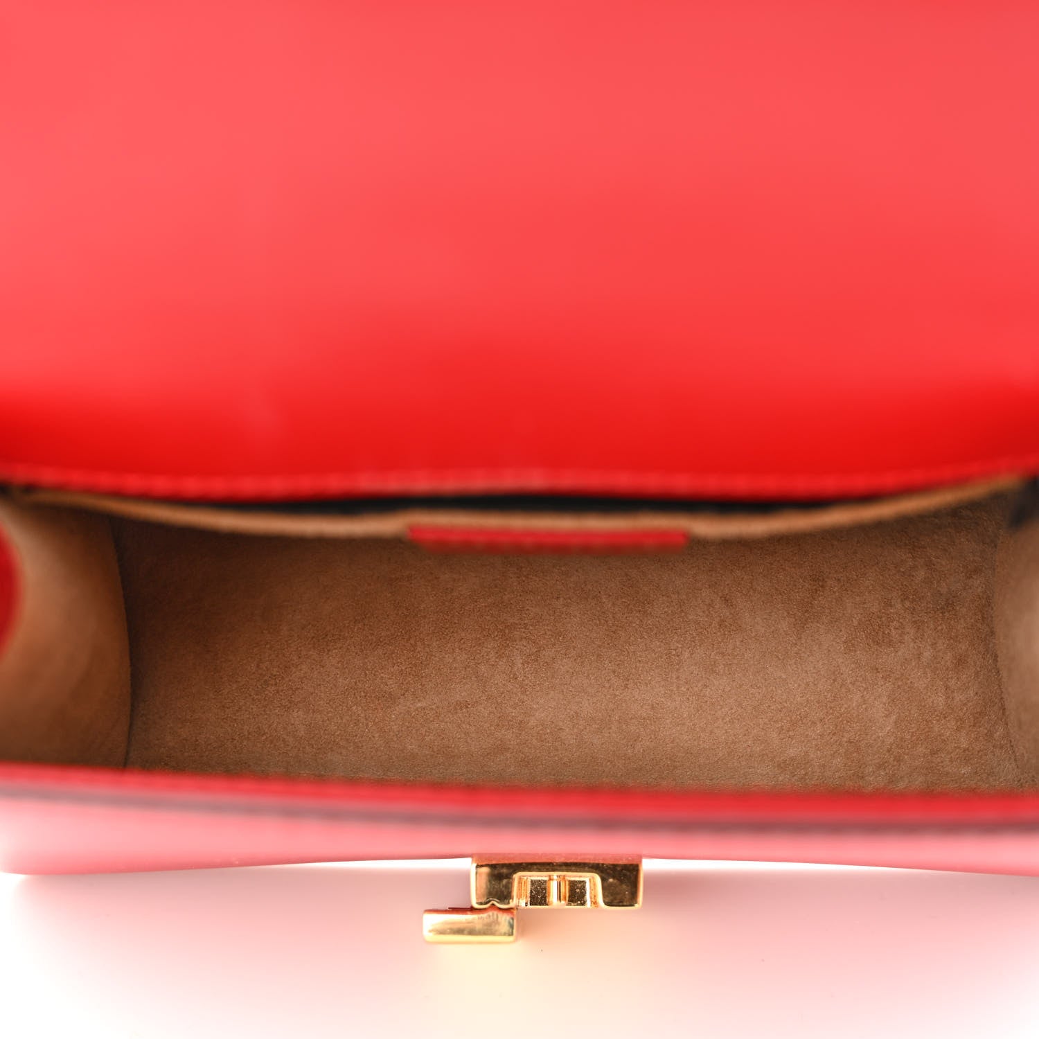 Gucci Calfskin Mini Sylvie Chain Shoulder Bag Hibiscus Red 5 of 10