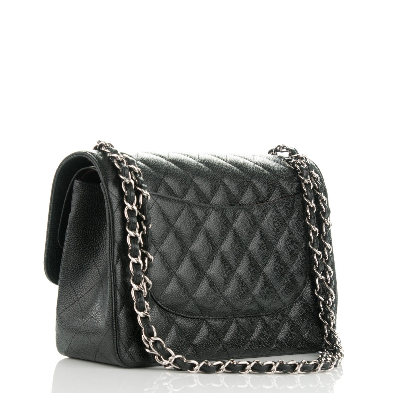 Chanel Caviar Quilted Jumbo Double Flap Black 3 of 8