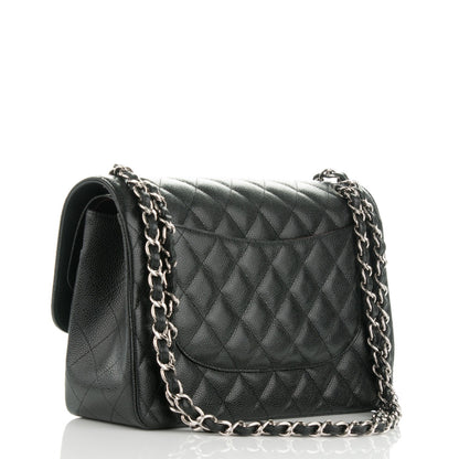 Chanel Caviar Quilted Jumbo Double Flap Black 3 of 8