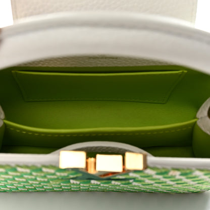 Louis Vuitton Taurillon Braided Capucines Mini Vert 5 of 11