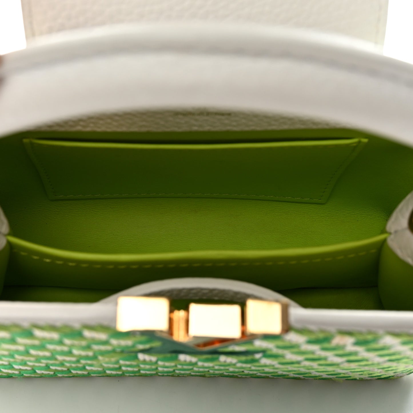Taurillon Braided Capucines Mini Vert