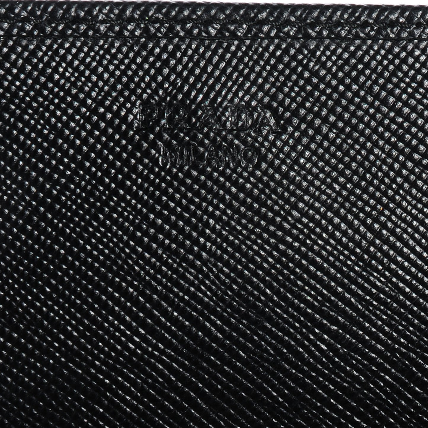 Saffiano Metal Oro Chain Wallet Nero Black