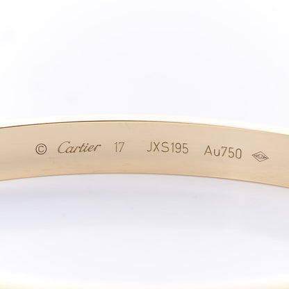 Cartier 18K Yellow Gold LOVE Bracelet 17 5 of 6