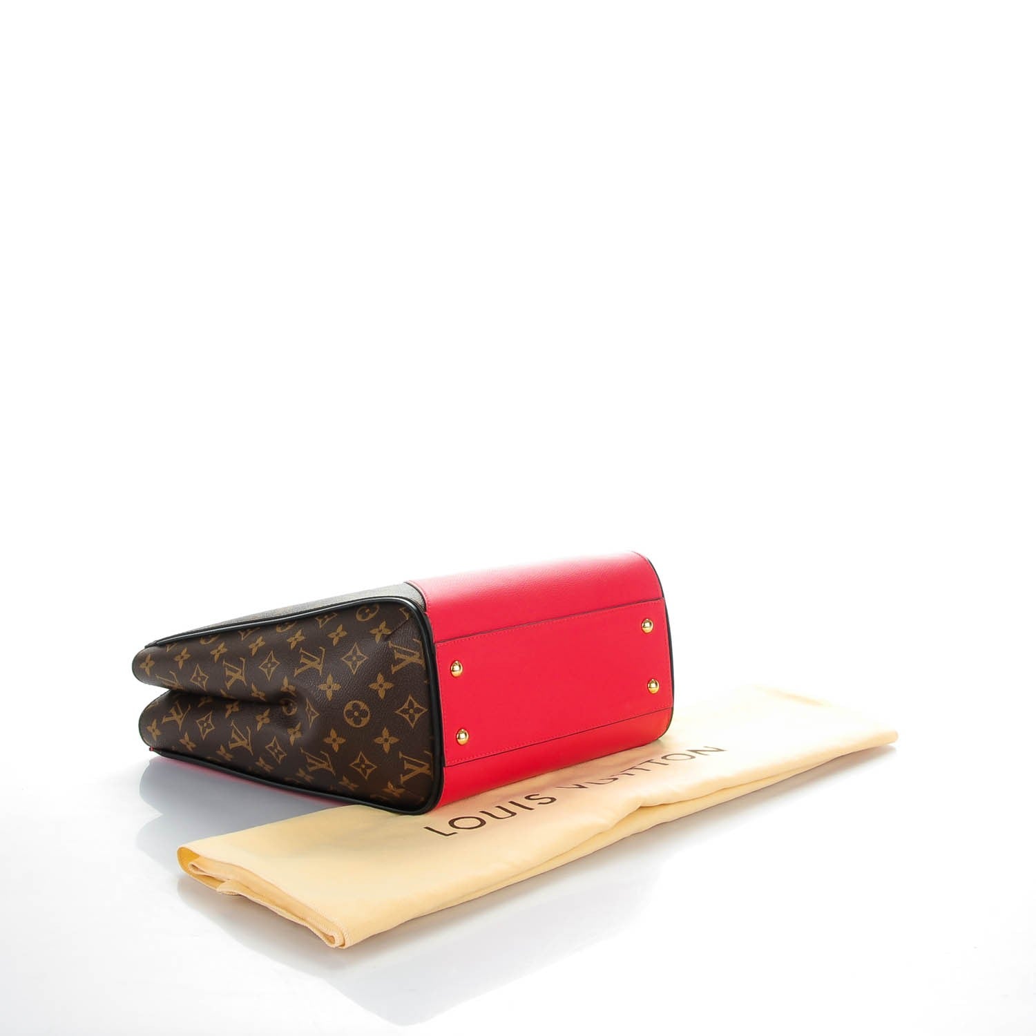 Louis Vuitton Calfskin Monogram Kimono Tote Poppy 4 of 7