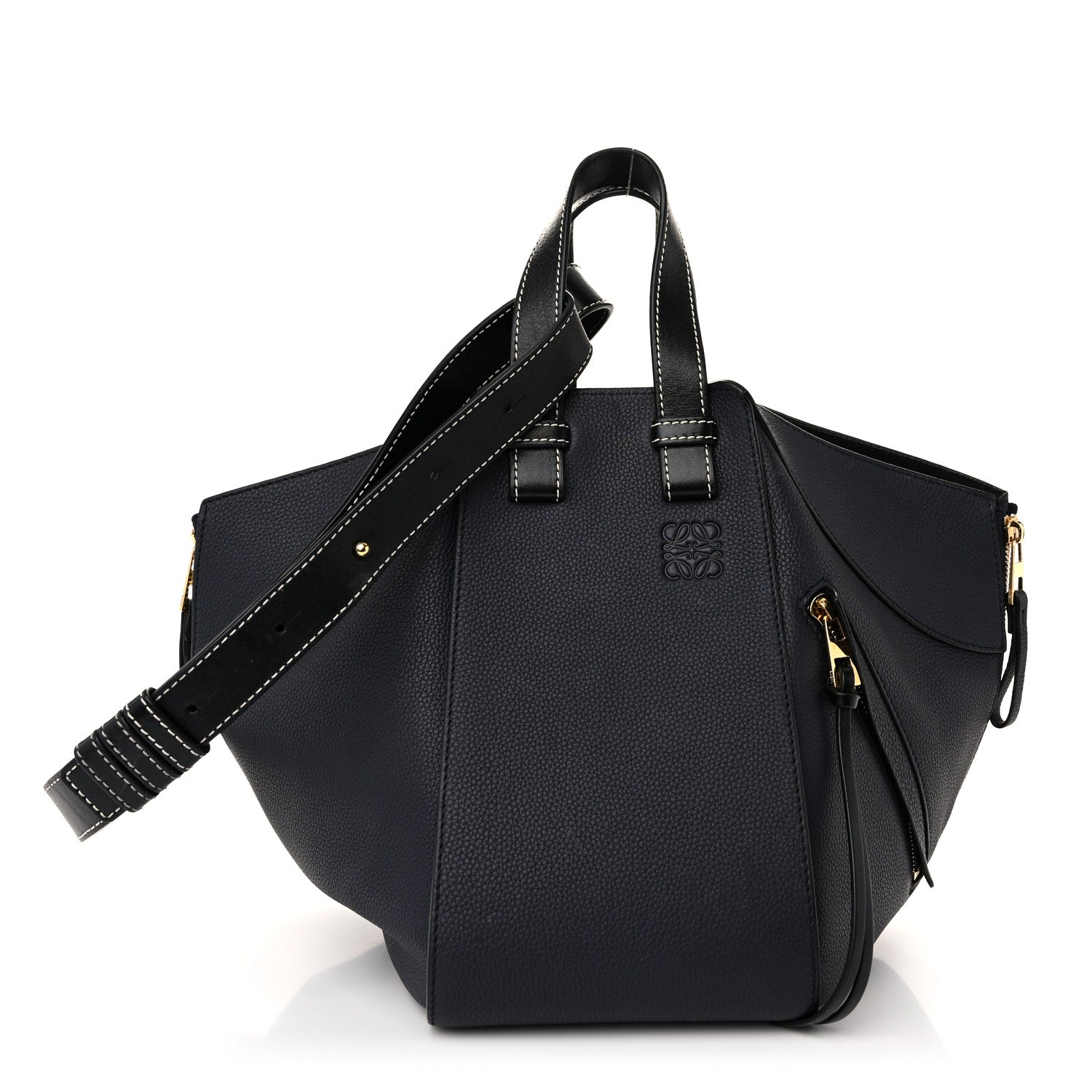 Loewe Calfskin Small Hammock Shoulder Bag Midnight Blue Black 1 of 10