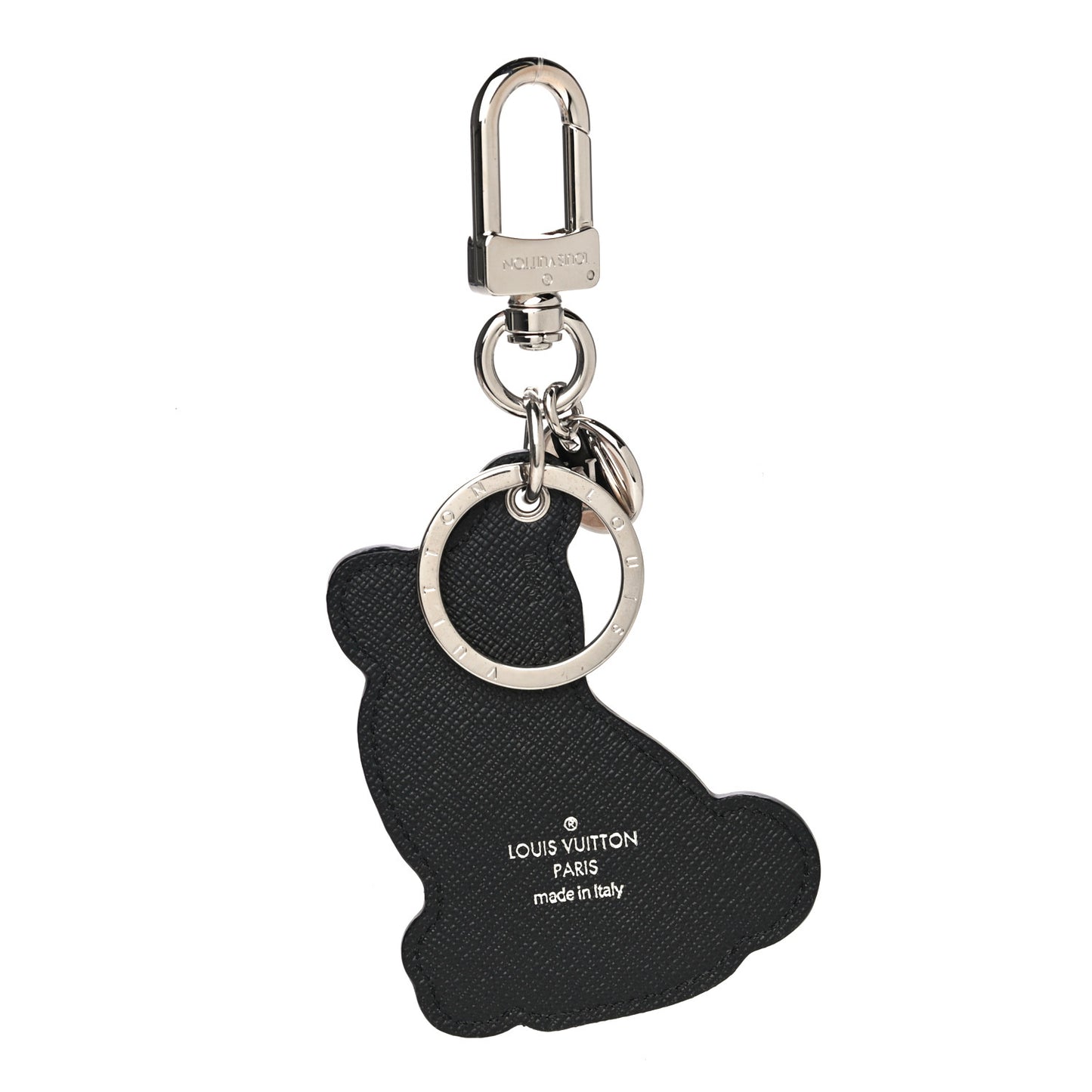 Calfskin Dog Bag Charm Key Holder