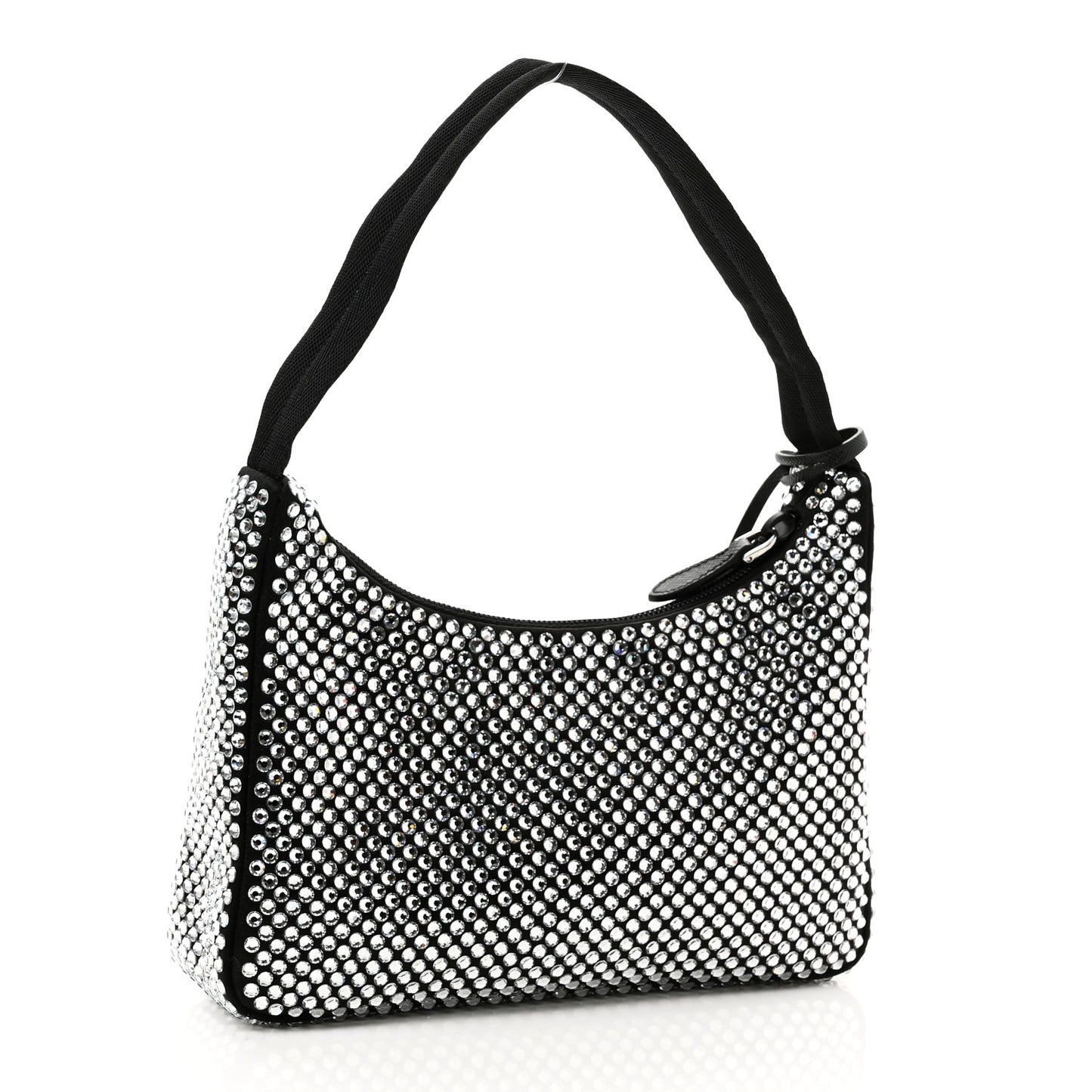 Satin Crystal Mini Re-Edition 2000 Bag Cristal