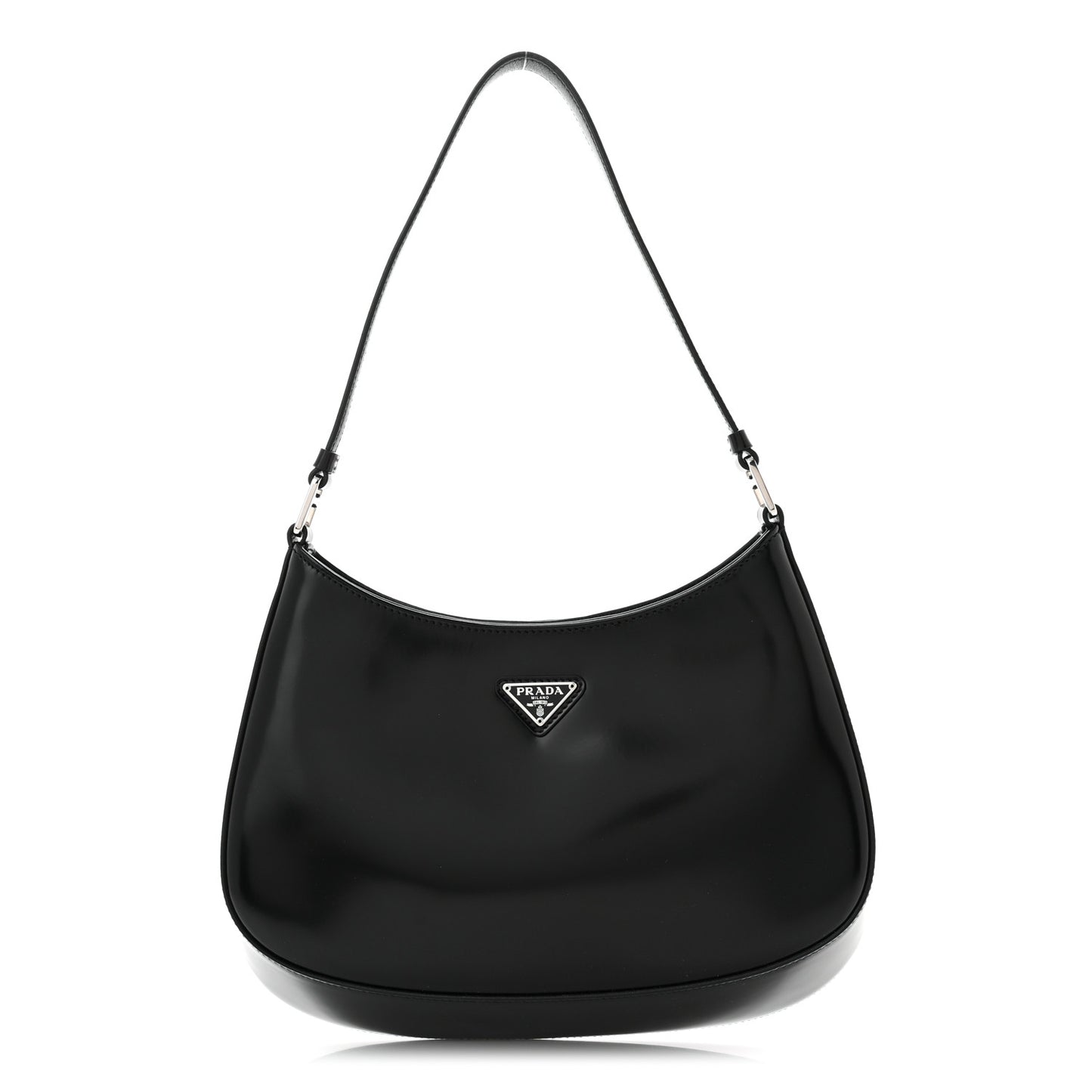 Spazzolato Cleo Shoulder Bag Black