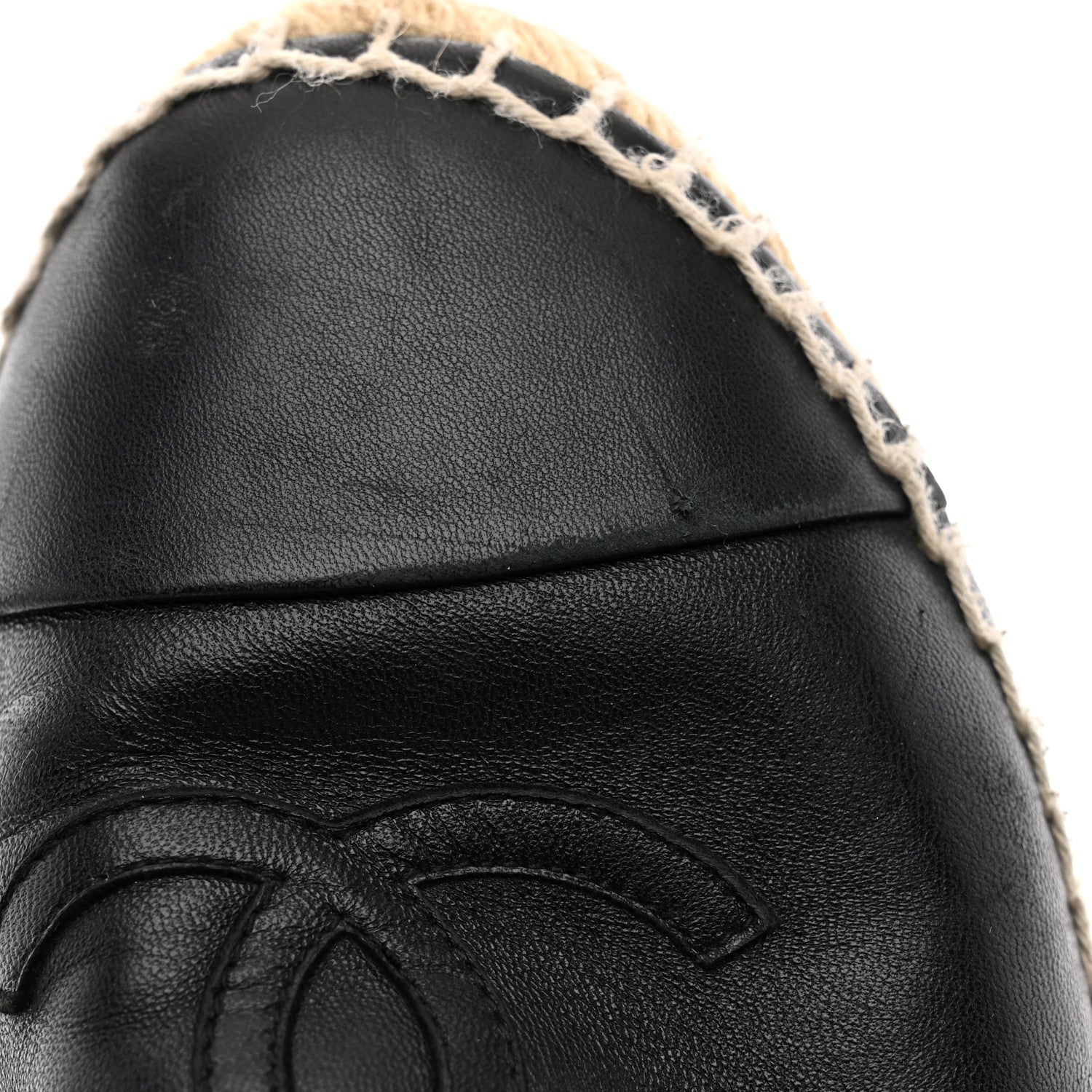 Chanel Lambskin CC Espadrilles 37 Black 11 of 11