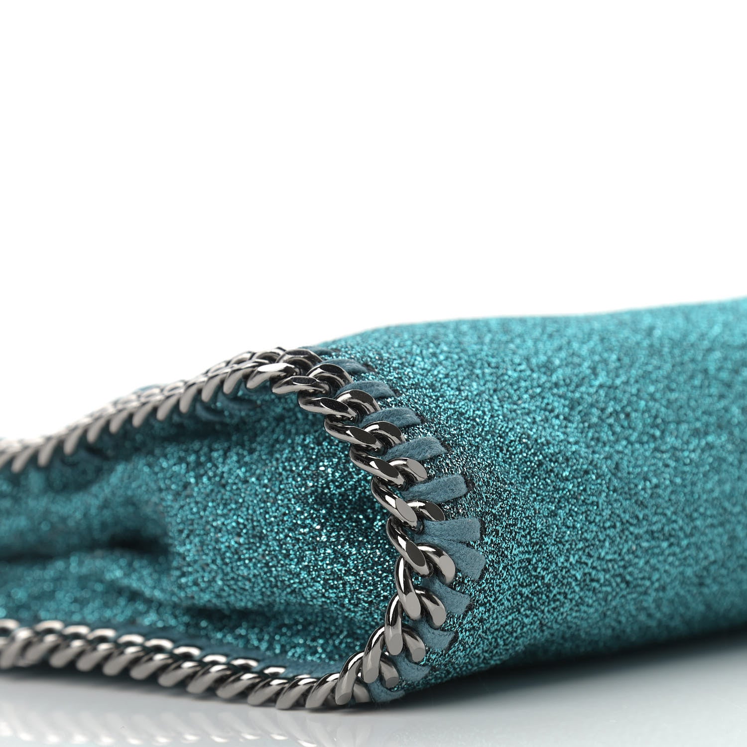 Stella McCartney Mini Falabella Fold Over Teal 9 of 10