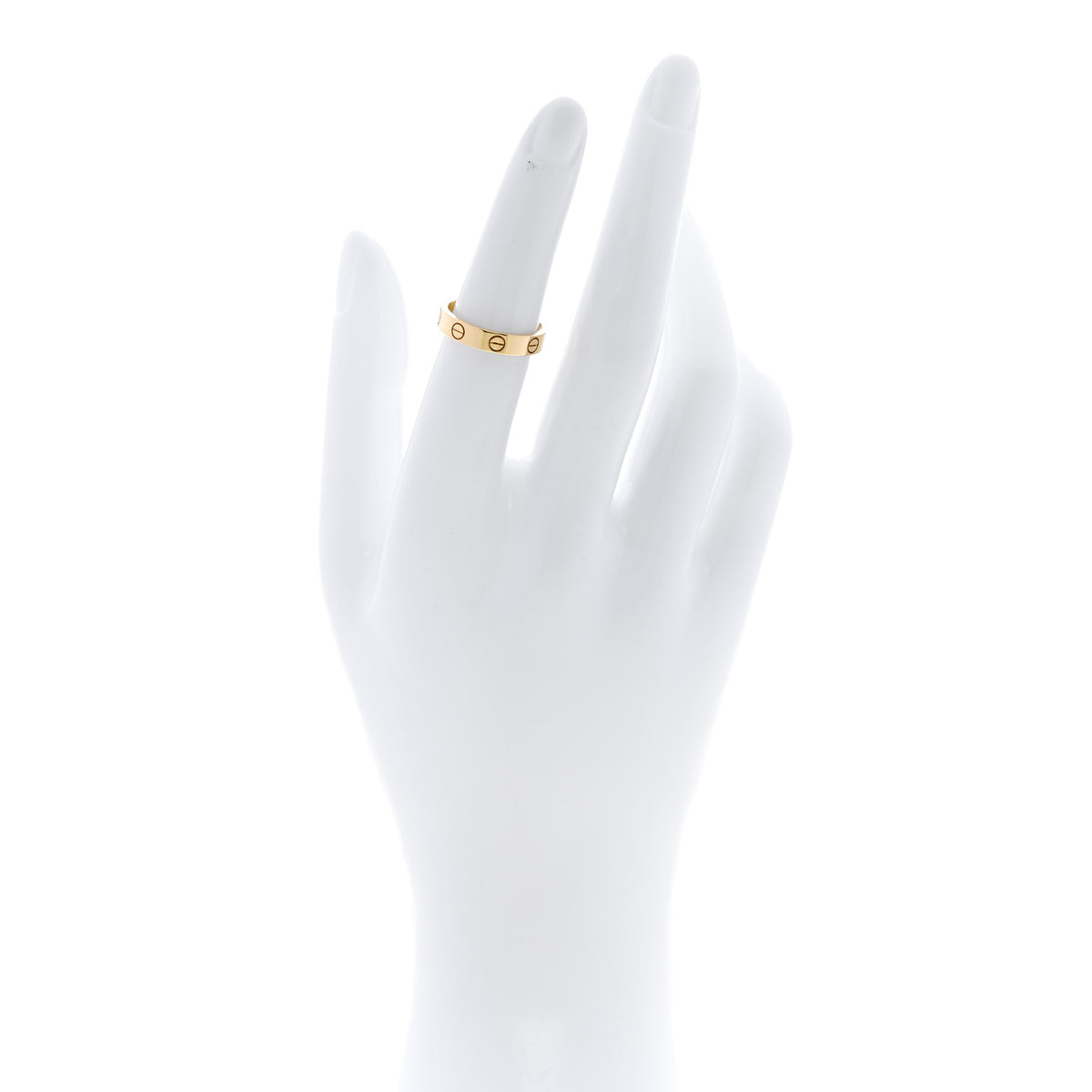 18K Yellow Gold 3.5mm LOVE Wedding Band Ring 51 5.75