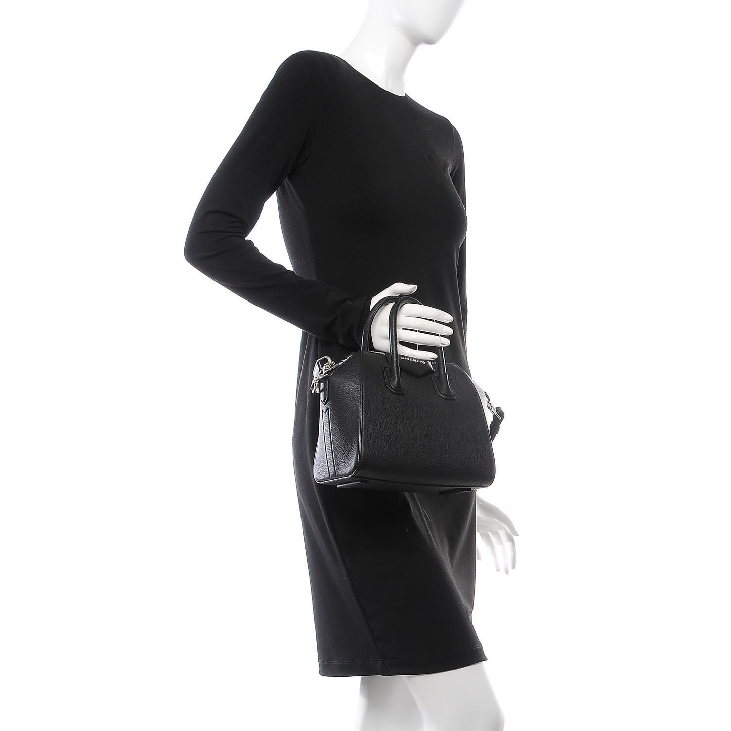 Sugar Goatskin Mini Antigona Black