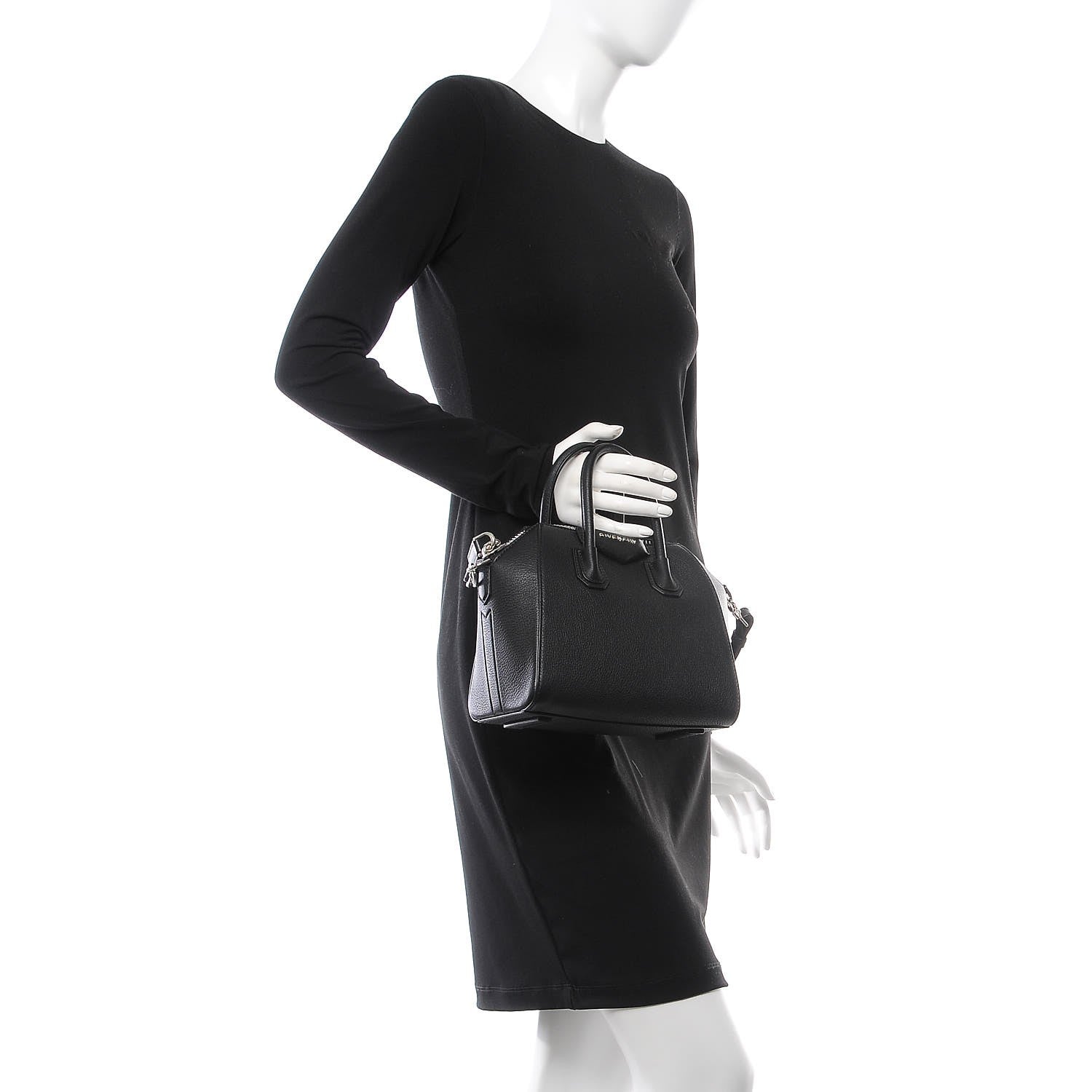 Givenchy Sugar Goatskin Mini Antigona Black 3 of 11