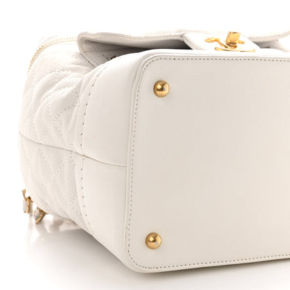 Chanel Iridescent Grained Calfskin Globe Trotter Vanity Case White 8 of 12