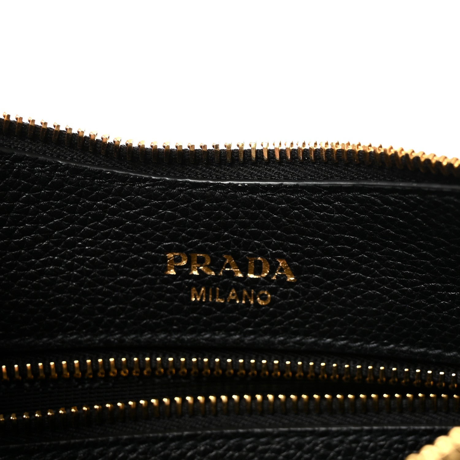 Prada Vitello Phenix Zippered Messenger Hobo Black 6 of 9