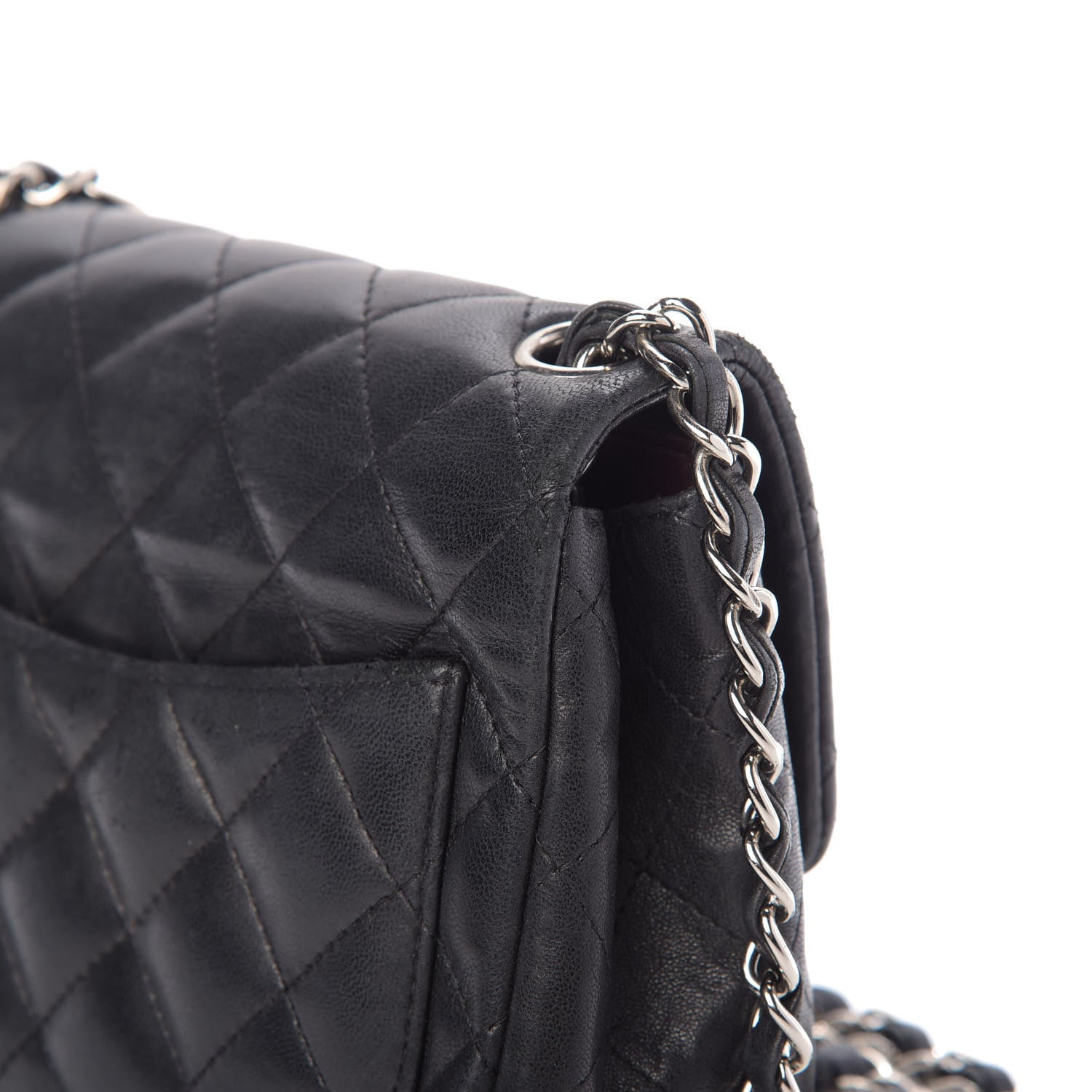 Chanel Lambskin Quilted Mini Square Flap Black 13 of 13
