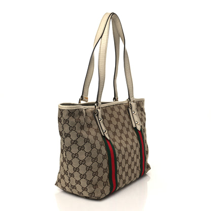 Gucci Monogram Medium Jolicoeur Tote White 2 of 9