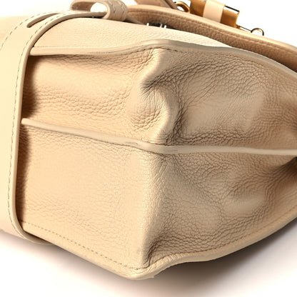 Chloe Shiny Grained Calfskin Medium Aby Day Shoulder Bag Blondie Beige 10 of 10