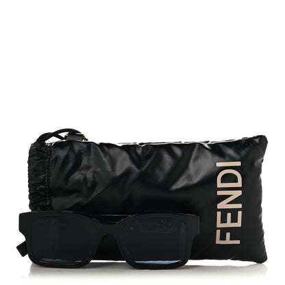 Fendi Acetate O'Lock Square Sunglasses FE40050F Black 7 of 7