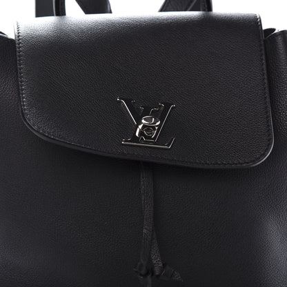 Louis Vuitton Calfskin Lockme Backpack Black 9 of 9