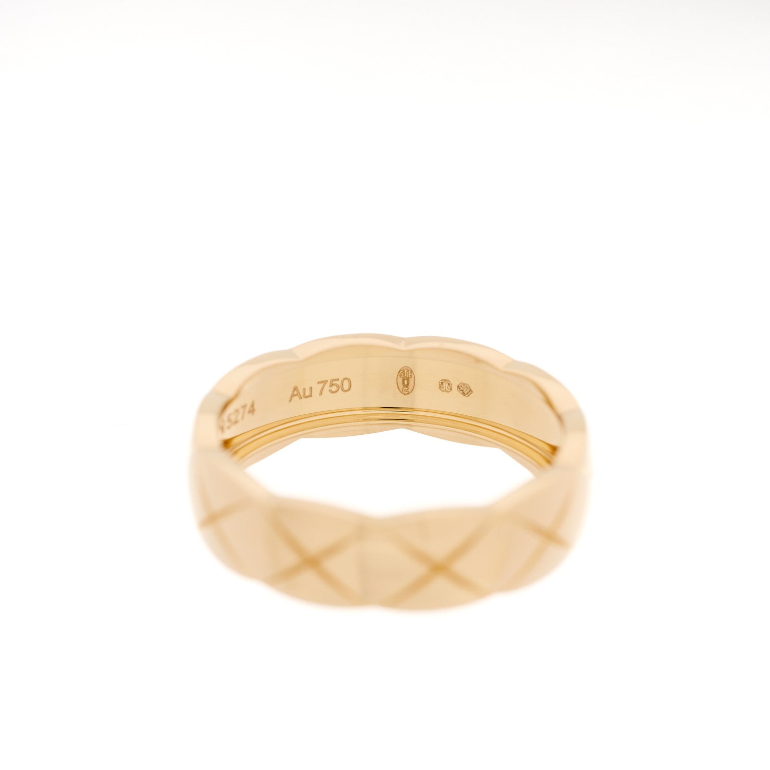 Chanel 18K Yellow Gold Small Coco Crush Ring 64 10.75 5 of 6
