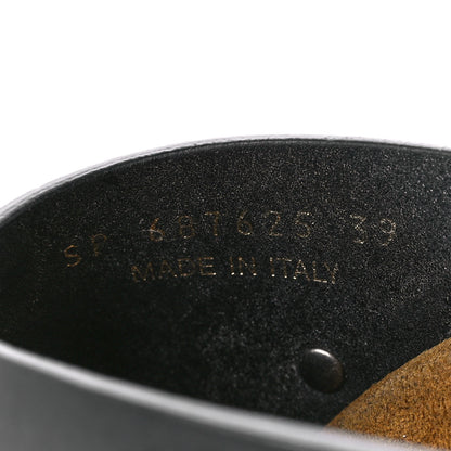 Saint Laurent Calfskin Buckle Jimmy Clog 39 Black 8 of 9