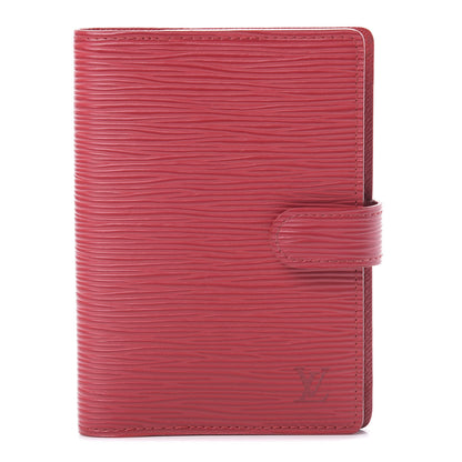Louis Vuitton Epi Small Ring Agenda Cover Castillan Red 1 of 9