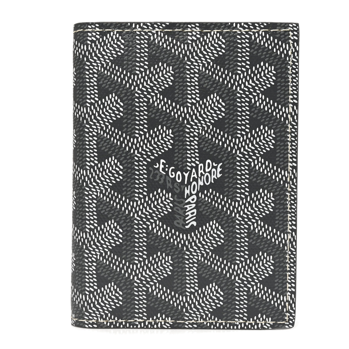 Goyardine Saint Marc Folding Card Case Grey