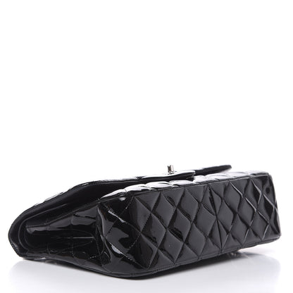 Chanel Patent Quilted Jumbo Double Flap Black 4 of 19