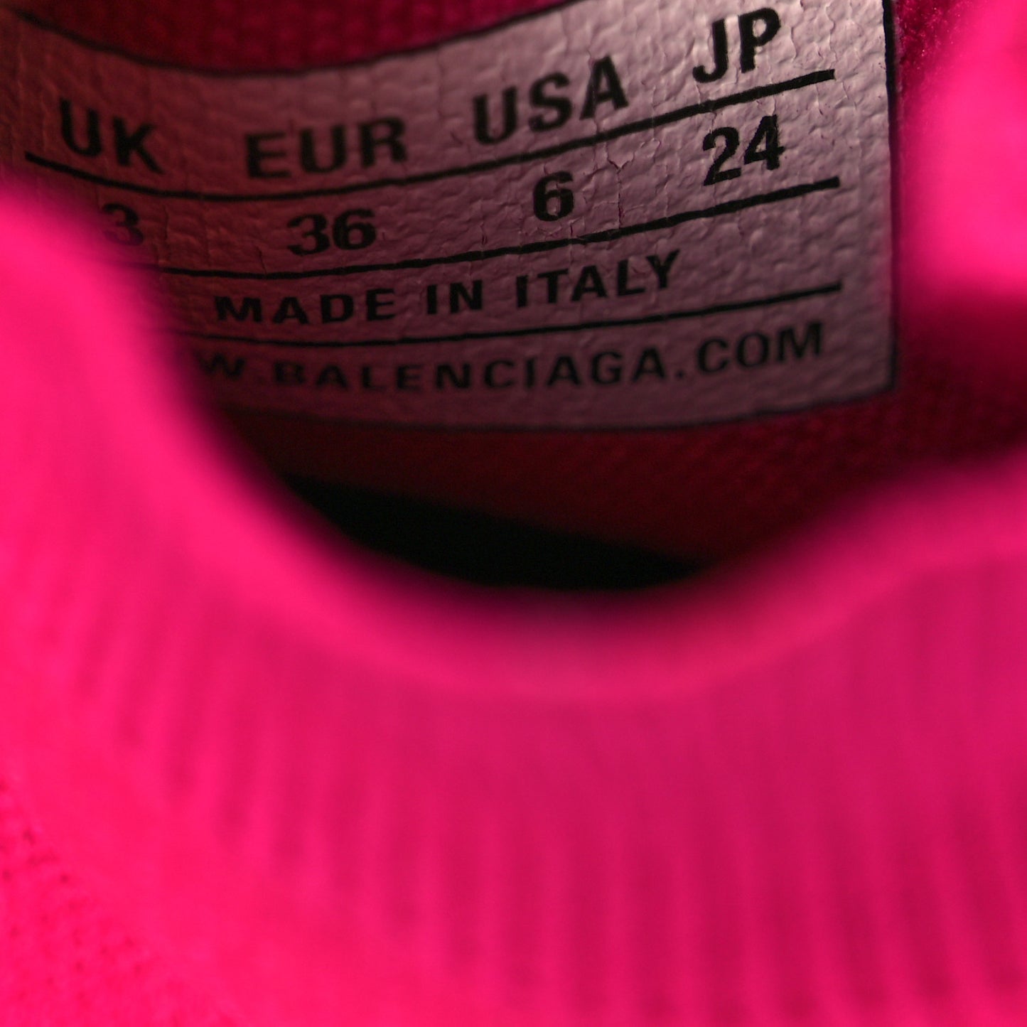 Neoprene Knit Womens Speed Sneakers 36 Fuchsia Pink