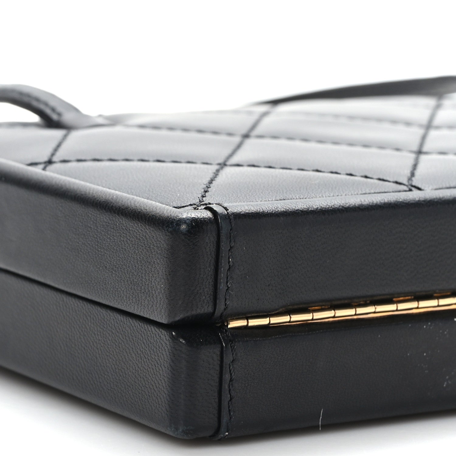 Chanel Lambskin Quilted CC Handle Bag Black 10 of 11