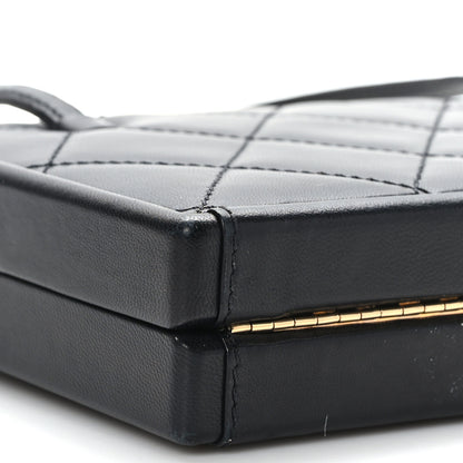 Chanel Lambskin Quilted CC Handle Bag Black 10 of 11