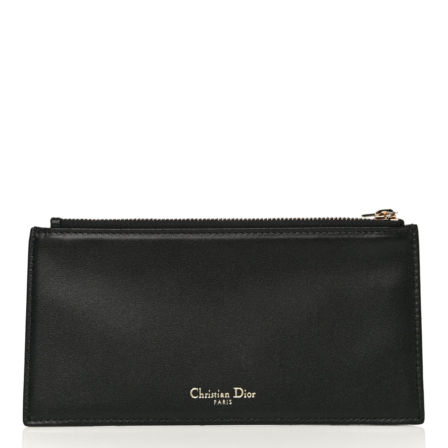 Satin Cannage Lady Dior Clutch Black