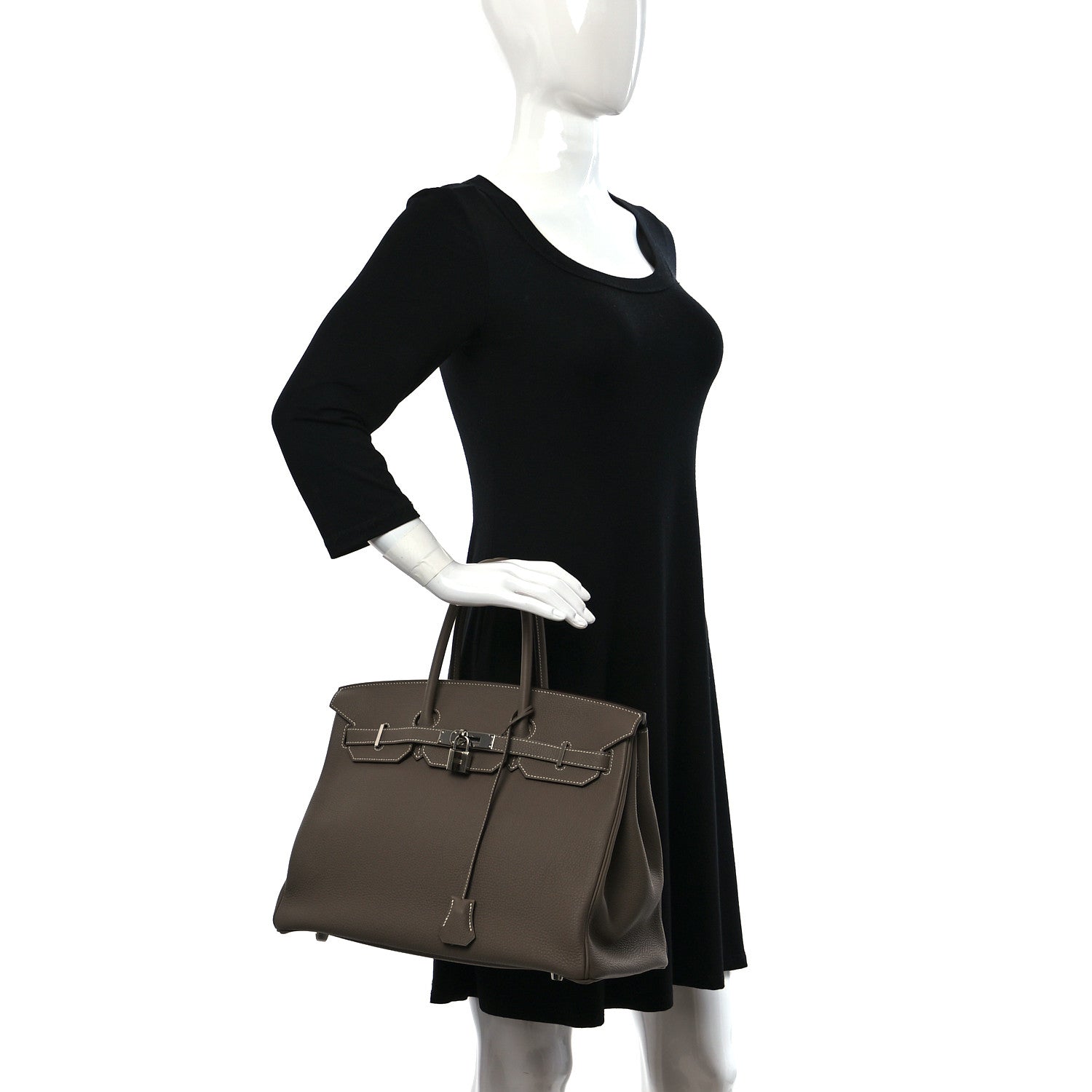 Hermes Togo Birkin 35 Etoupe 2 of 12