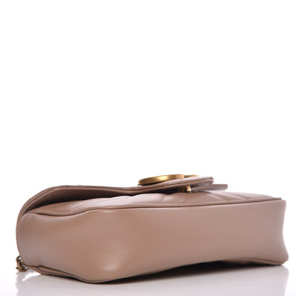 Gucci Calfskin Matelasse Super Mini GG Marmont Shoulder Bag Porcelain Rose 4 of 8