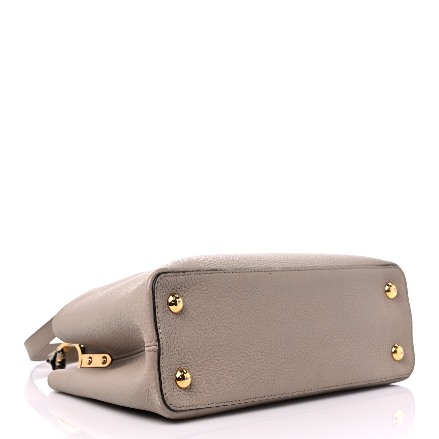 Taurillon Snakeskin Capucines PM Galet