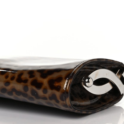 Jimmy Choo Patent Leopard Clutch Natural 9 of 9