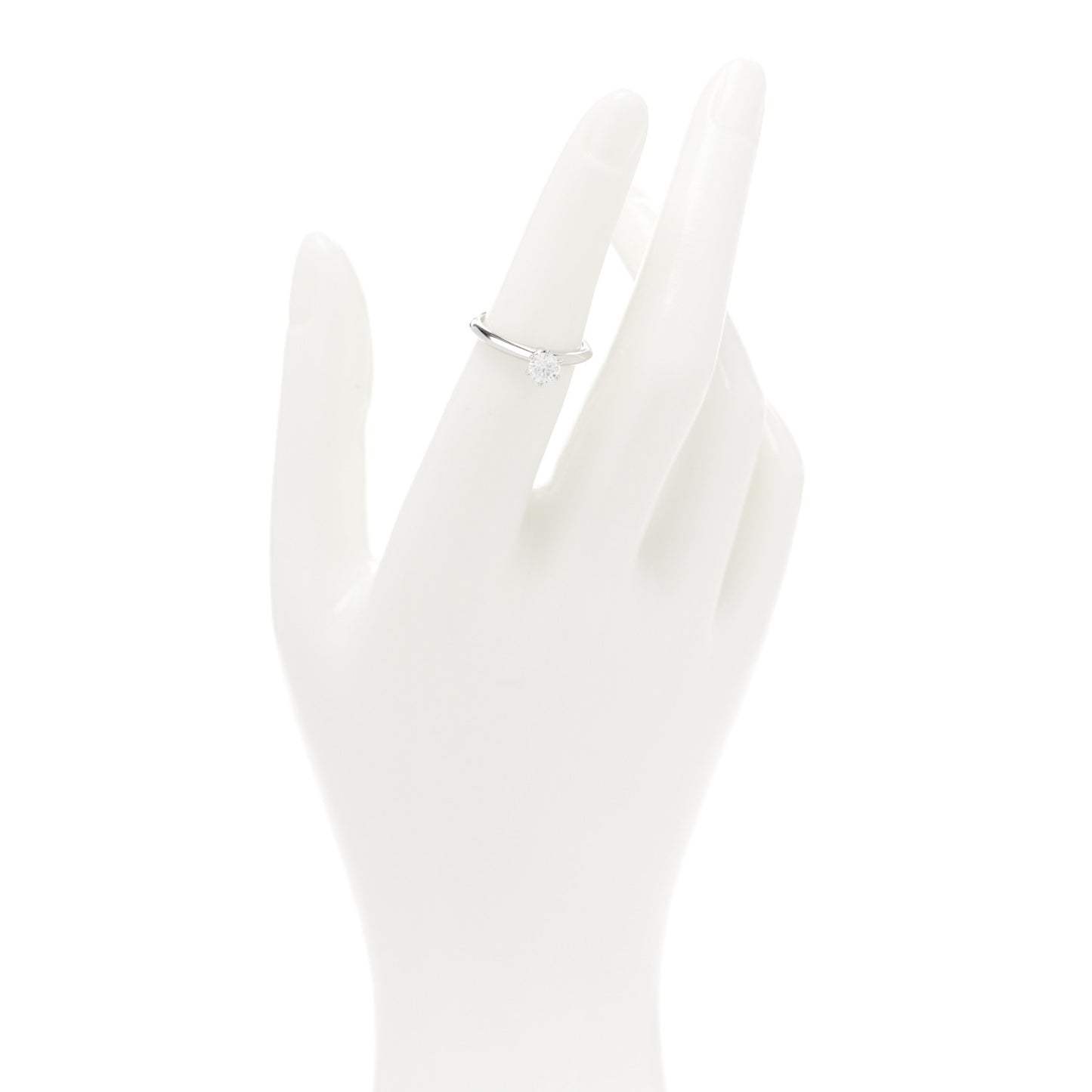 Platinum Diamond .37ct Solitaire Engagement Ring 49 5