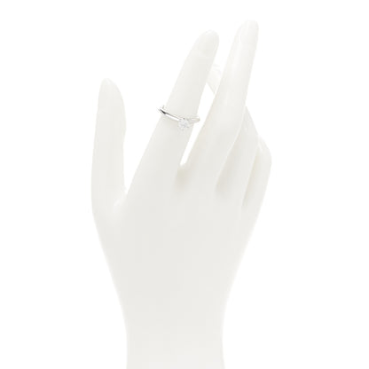 Tiffany Platinum Diamond .37ct Solitaire Engagement Ring 49 5 2 of 6
