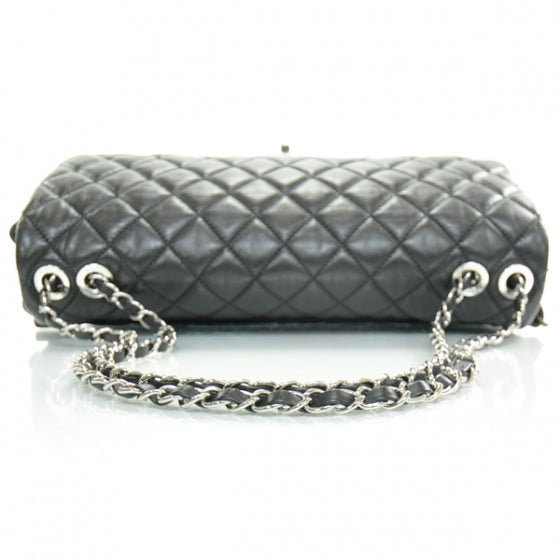Lambskin Jumbo Coco Rain Flap Black