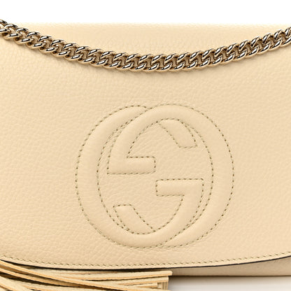 Gucci Cellarius Calfskin Medium Soho Flap Crossbody Ivoire 8 of 10